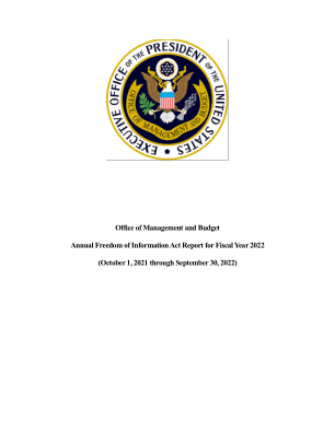OMB 2022 财年年度 FOIA 报告 - 白宫
